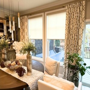 Custom Draperies with Roller Blinds Installation iWinchester