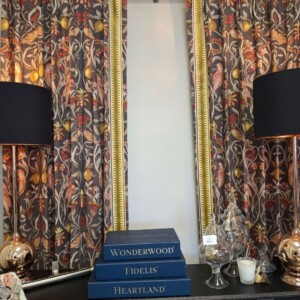 Custom Draperies displayed in Winchester Showroom.